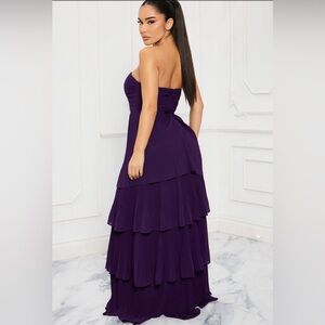 Bandeau Plisse Dress